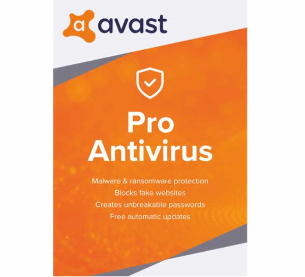 AVAST 2021专业版防病毒软件密钥（3年/1 PC）